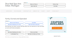 Desktop Screenshot of divanailspaannarbor.com