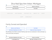 Tablet Screenshot of divanailspaannarbor.com